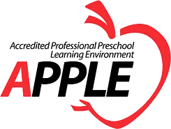 Apple logo with educational text