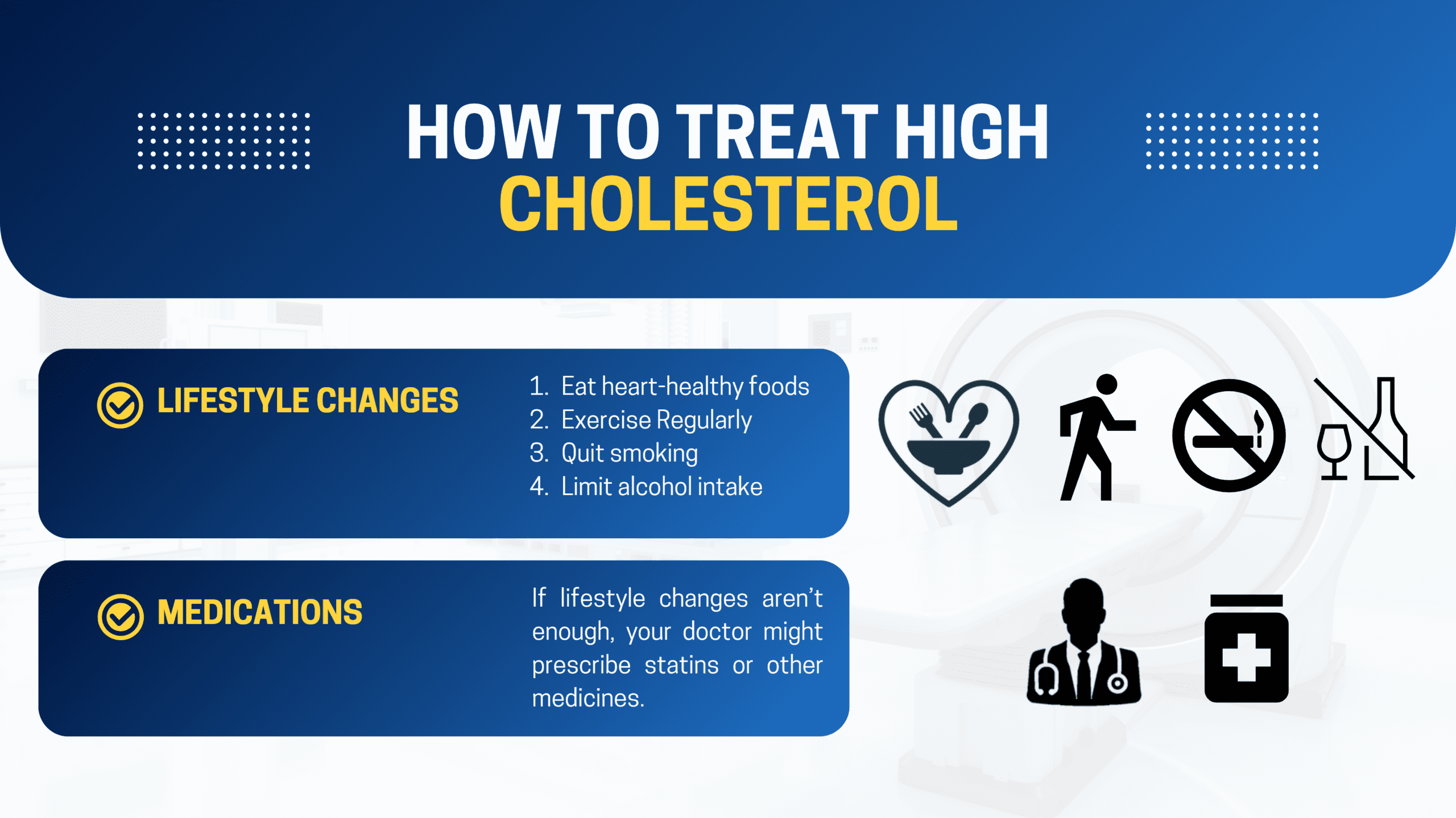 Cholesterol management strategies illustration