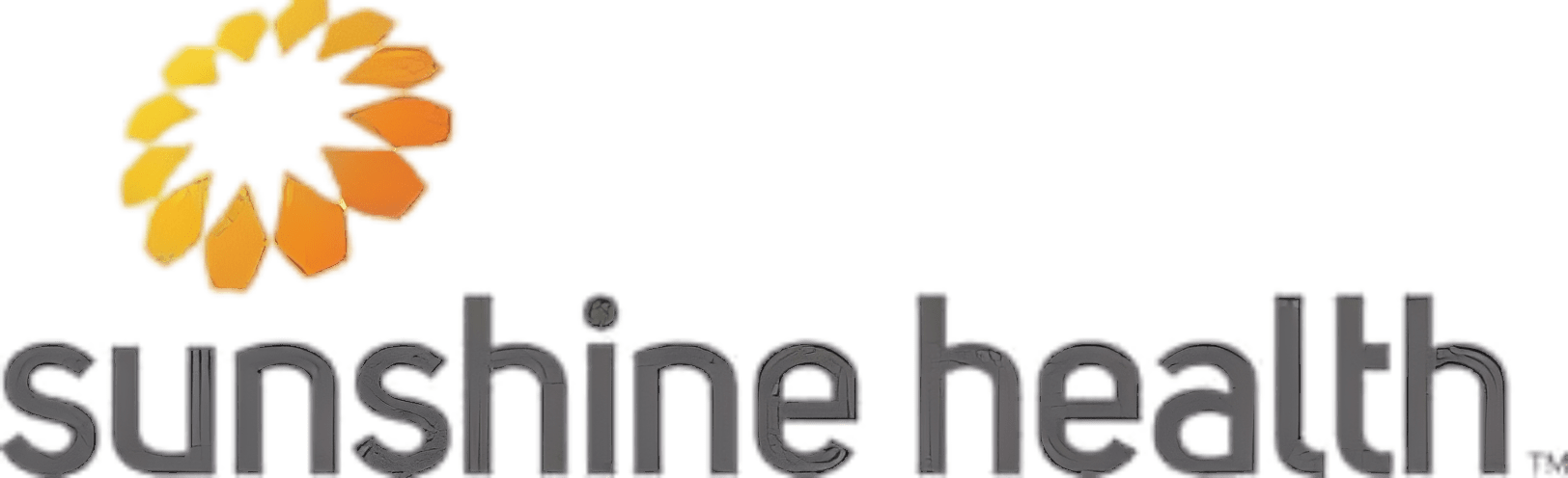 Black and orange Sunshine Health logo