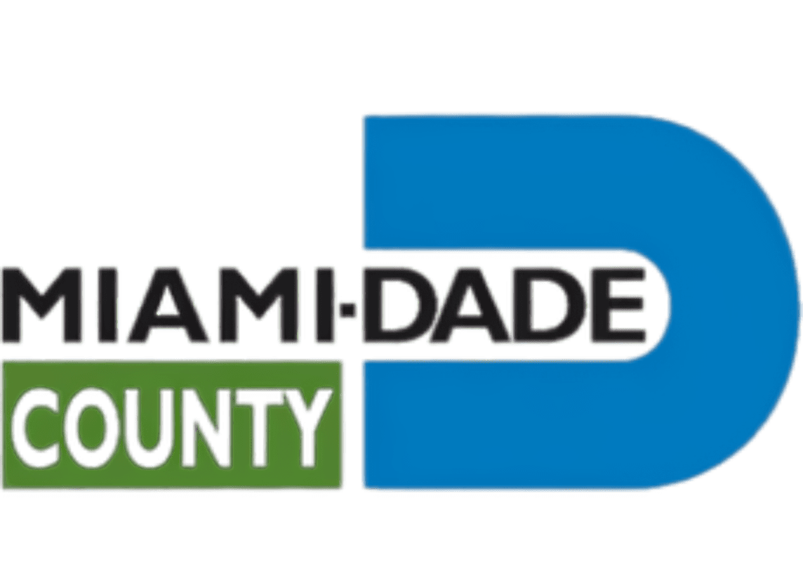 Miami-Dade County emblem on black background