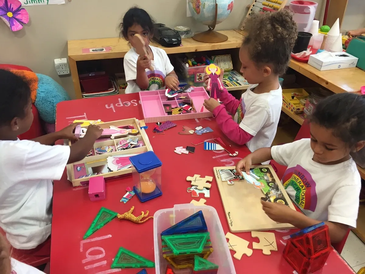 Kids engaged in creative activities