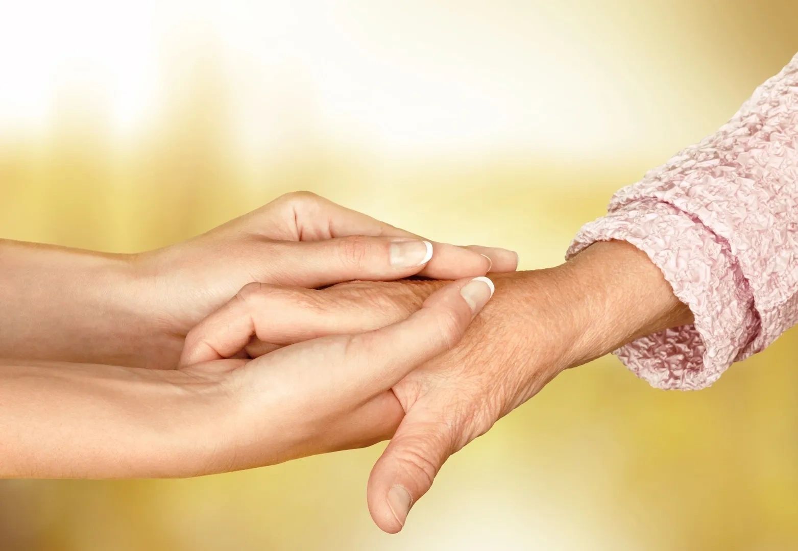 Caring gesture between generations