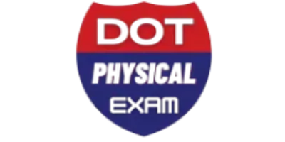 Shield-shaped DOT exam emblem